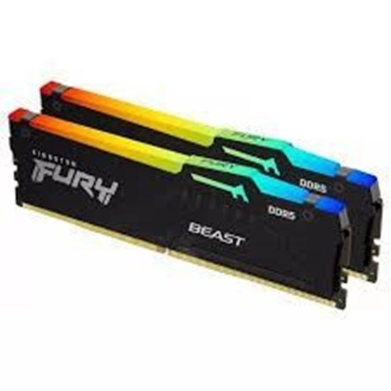 Slika MEM DDR5 16GB(2x8) 6000MHz KIN FURY Beast RGB XMP KF560C40BBAK2-16